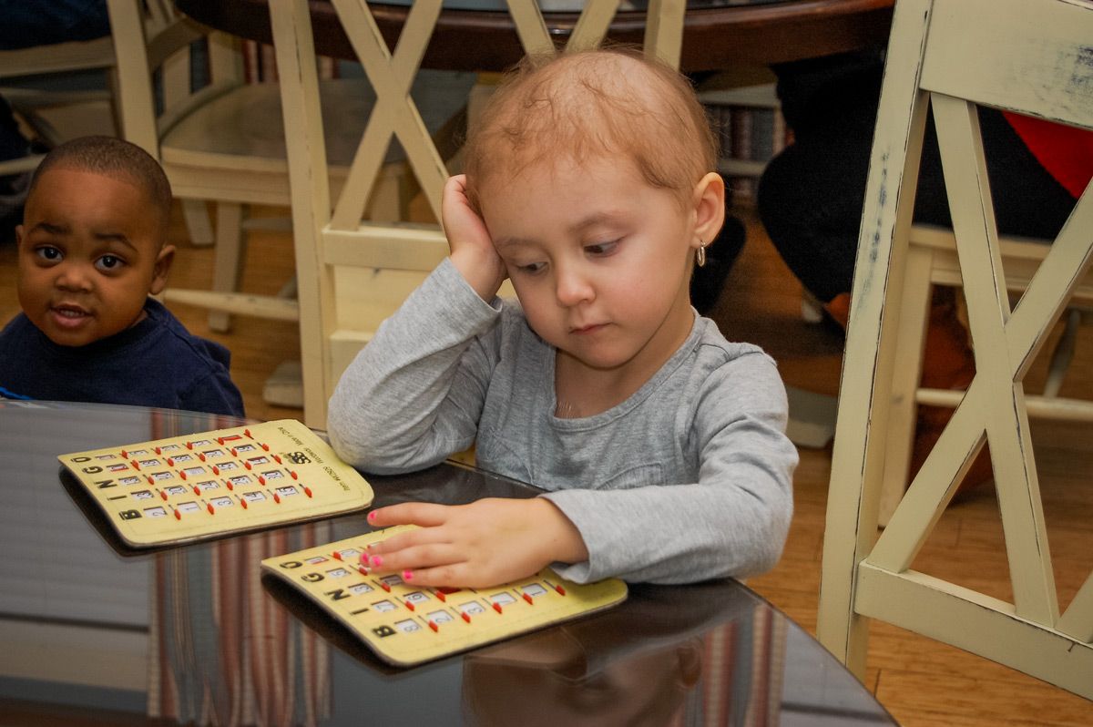 Child Playing Bingo
